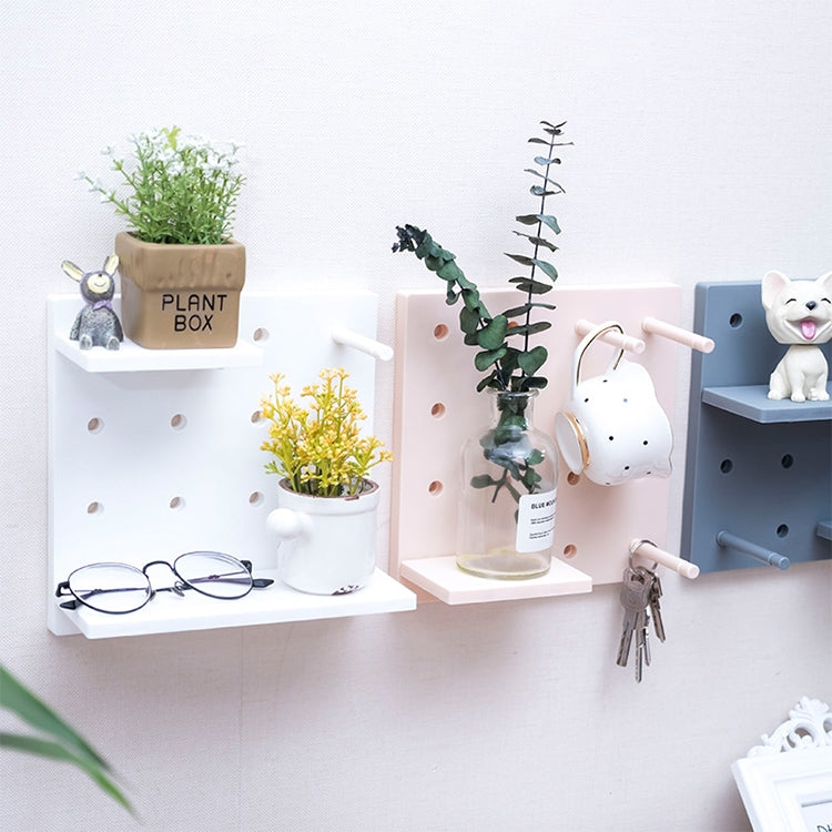 5 PCS Plastic Board Living Room Bathroom Kitchen Wall Decoration Storage Shelf