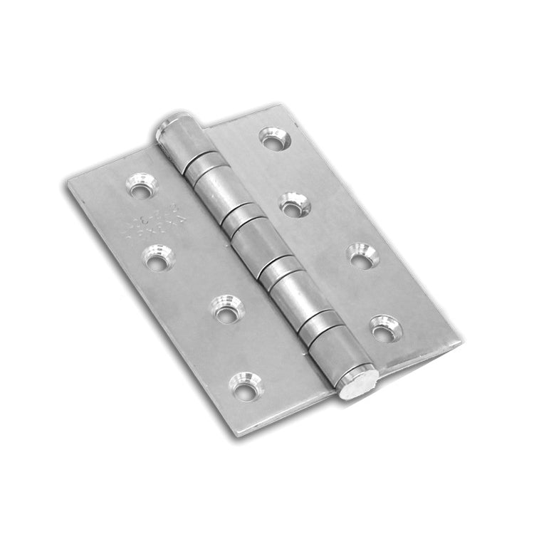 2 PCS Thick Stainless Steel Flat Hinges Home Cabinet Door Hinge, Size: 100x75mm