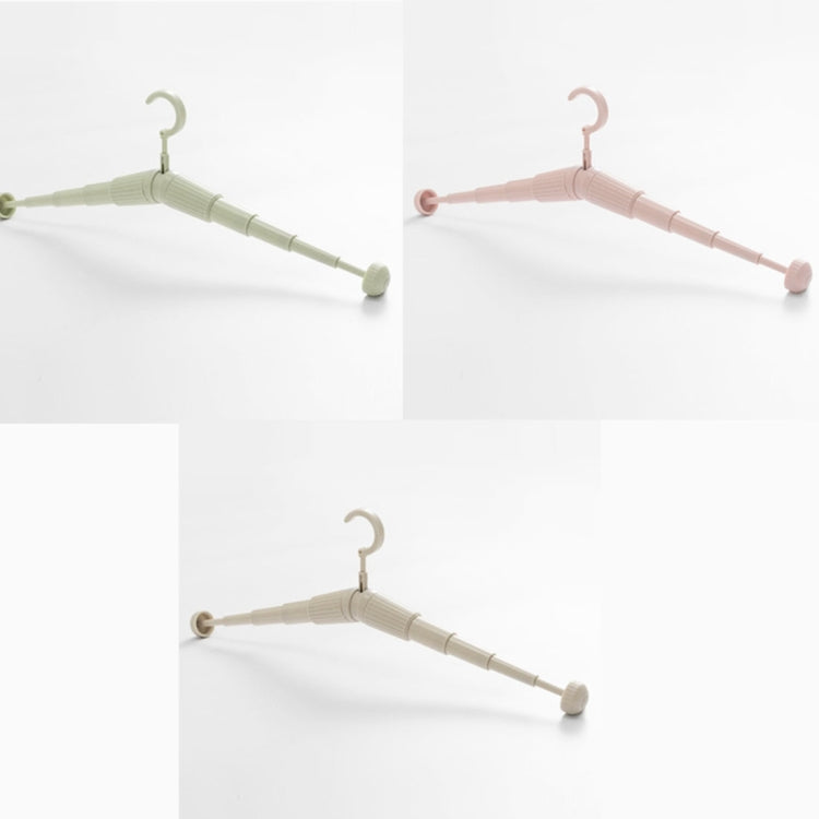 2 PCS Portable Telescopic Clothes Hanger Traveling Anti-skid Magic Drying Rack, Random Color Delivery