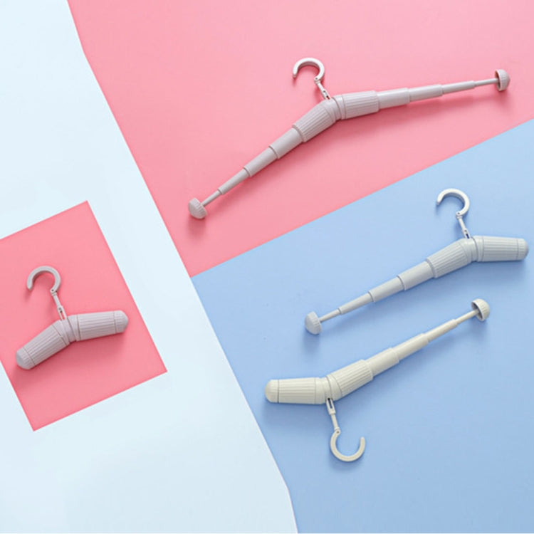 2 PCS Portable Telescopic Clothes Hanger Traveling Anti-skid Magic Drying Rack, Random Color Delivery
