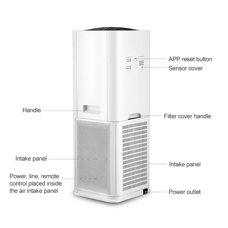 Nobico J016 Vertical Smart Wifi Wireless Home Bedroom Air Purifier