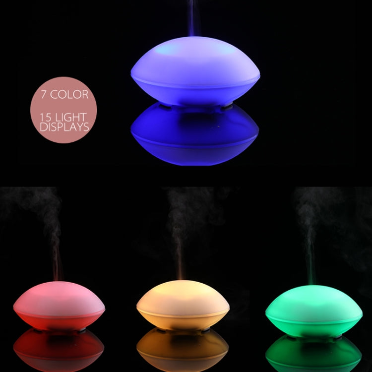 5W Portable Household Office Small Shell Shape Ultrasonic Diffuser Aroma Aromatherapy Humidifier, Capacity : 80ml(Pink)
