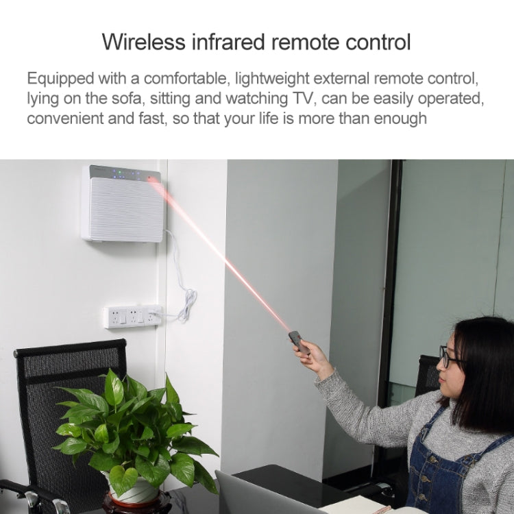 Nobico J022 Wall-mounted Remote Air Purifier UV Lamp Negative Ion Sterilization Filter Odor
