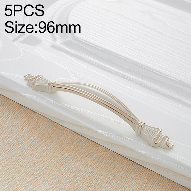 5 PCS 6543-96 Ivory White Modern Shoe Cabinet Wine Cabinet Handle