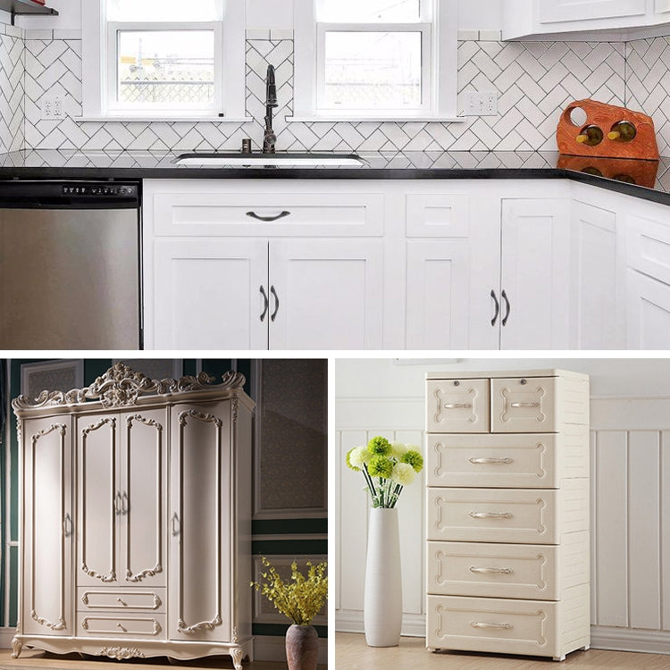 5 PCS 6543-96 Ivory White Modern Shoe Cabinet Wine Cabinet Handle