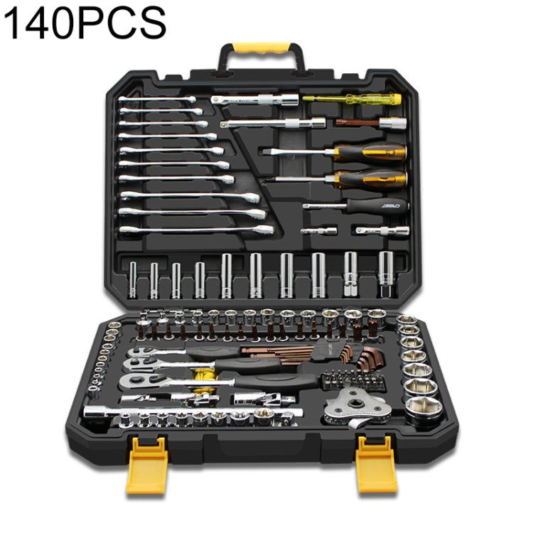 140 PCS Ratchet Wrench Set Car Repair Combination Hardware Toolbox