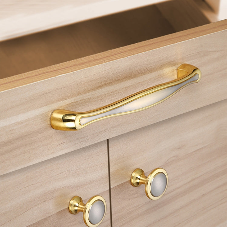 10 PCS 4003-single Double White Zinc Alloy Cabinet Drawer Door Handle