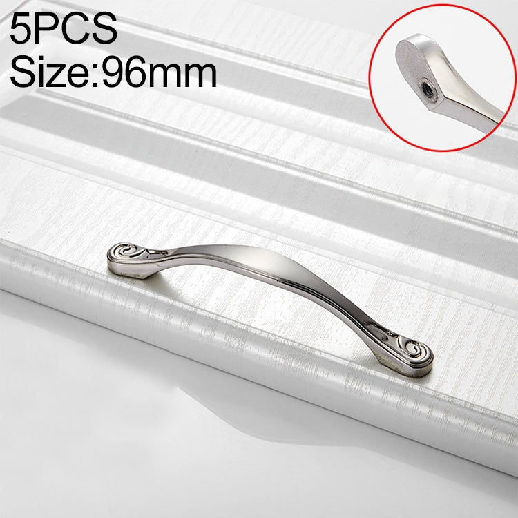 5 PCS 4041-64 Wiredrawing Zinc Alloy Cabinet Drawer Door Handle