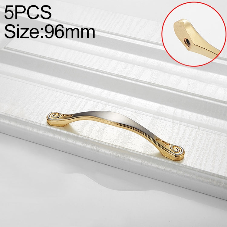 5 PCS 4041-64 Double Gold Zinc Alloy Cabinet Drawer Door Handle