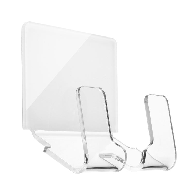 Acrylic Key Hook Wire Plug Holder Socket Storage Hanging Rack Adhesive Type Multi-functional Strong Wall Phone Hook