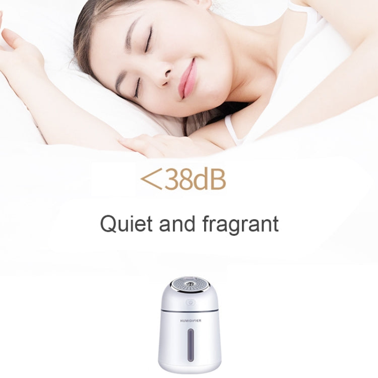 Little-Q Ultrasonic Essential Oil Diffuser Aromatherapy Aroma Humidifier with LED Night Light for Office, Home Bedroom, Car, Support USB Output, Capacity: 330ml, DC 5V