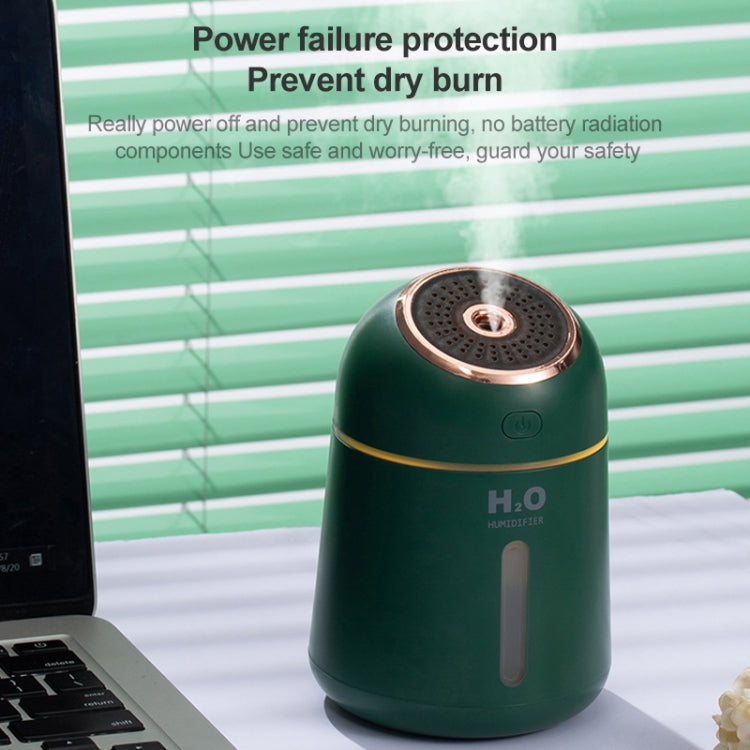 Little-Q Ultrasonic Essential Oil Diffuser Aromatherapy Aroma Humidifier with LED Night Light for Office, Home Bedroom, Car, Support USB Output, Capacity: 330ml, DC 5V