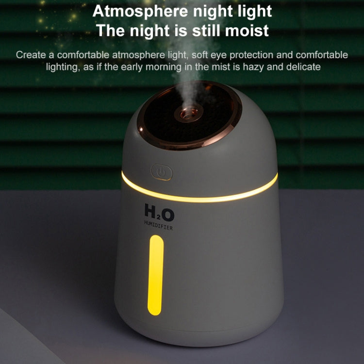 Little-Q Ultrasonic Essential Oil Diffuser Aromatherapy Aroma Humidifier with LED Night Light for Office, Home Bedroom, Car, Support USB Output, Capacity: 330ml, DC 5V