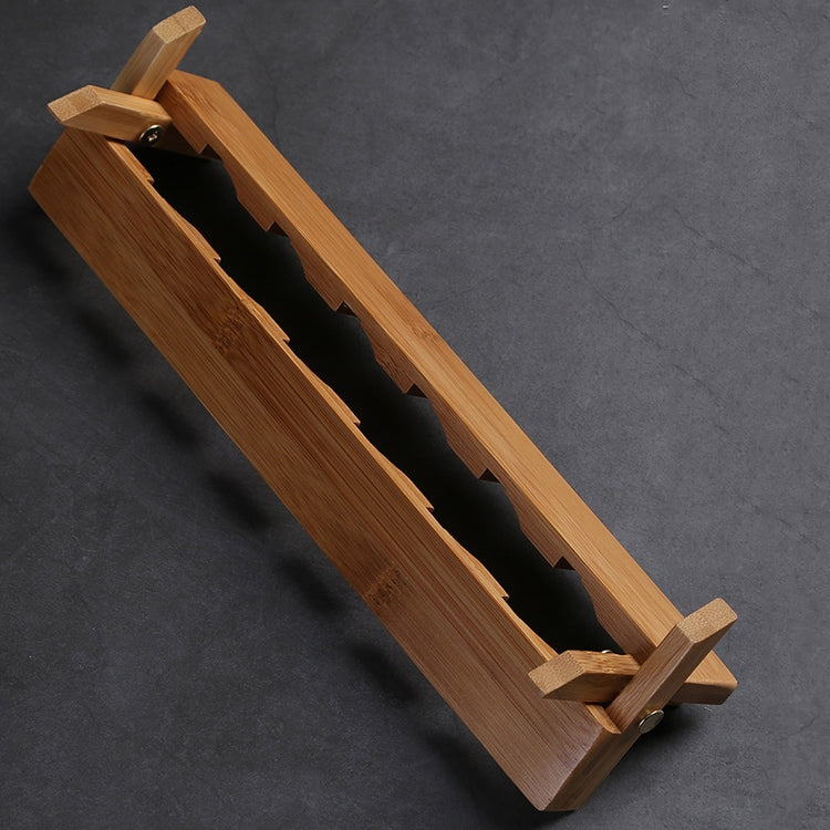 9 Cupholders Creative Bamboo Foldable Kung Fu Tea Set Tea Cup Holder Drainage Rack