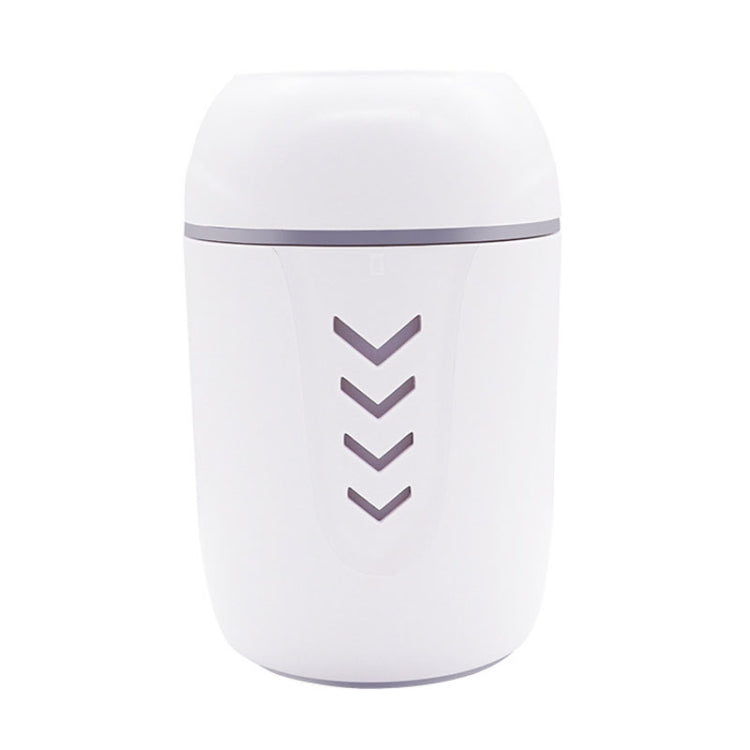 5W USB Household Mute Desktop Air Humidifier Automatic Alcohol Sprayer with Colorful Atmosphere Lights, Capacity: 200mL(White)