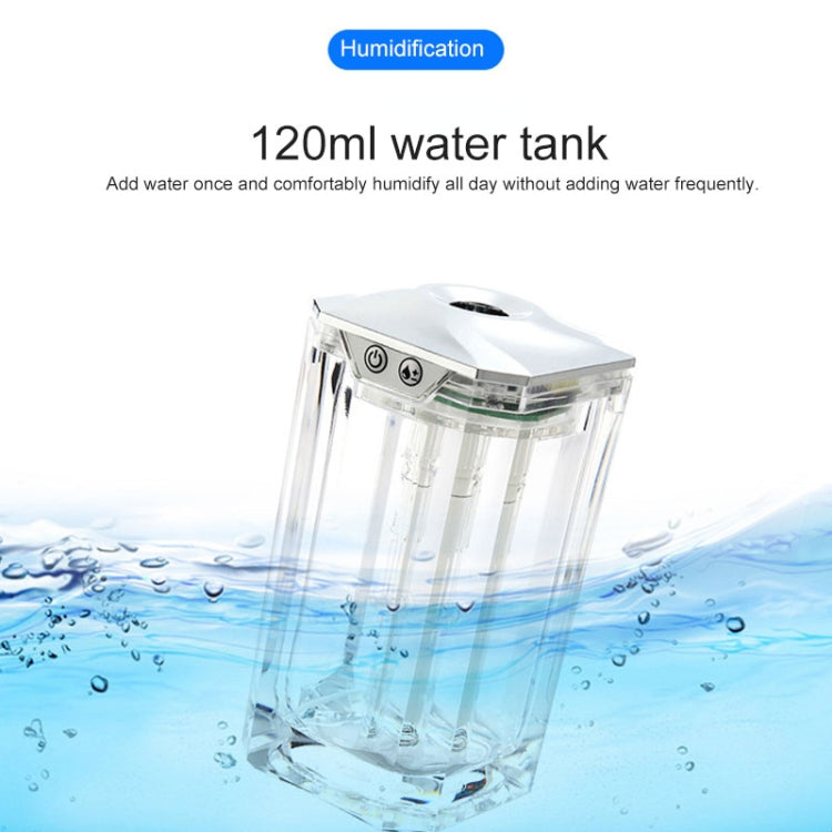 Vehicle Transparent Humidifier USB Portable Ultrasound Nebulizer Automatic Alcohol Sprayer with Night Light, Capacity: 120mL