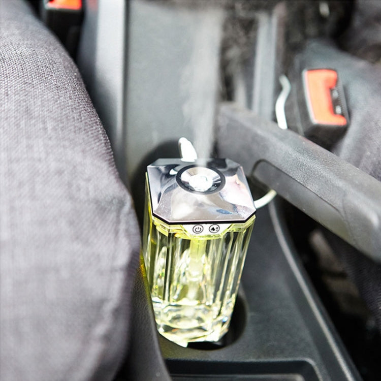 Vehicle Transparent Humidifier USB Portable Ultrasound Nebulizer Automatic Alcohol Sprayer with Night Light, Capacity: 120mL