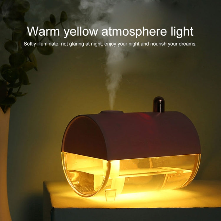 Ibiey Submarine Shape USB Mini Ultrasonic Aromatherapy Humidifier Automatic Alcohol Sprayer with LED Light, Capacity: 230mL(Blue)