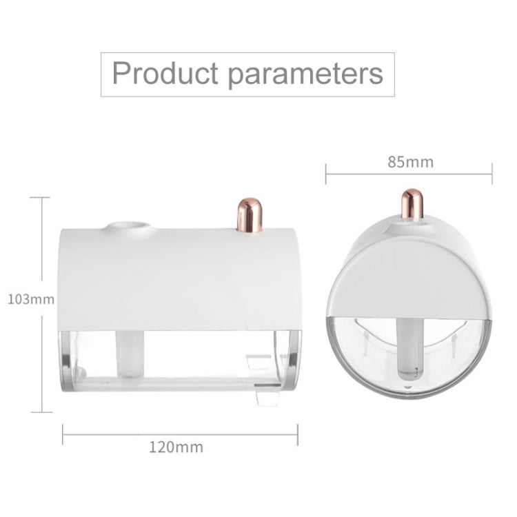 Ibiey Submarine Shape USB Mini Ultrasonic Aromatherapy Humidifier Automatic Alcohol Sprayer with LED Light, Capacity: 230mL(Blue)