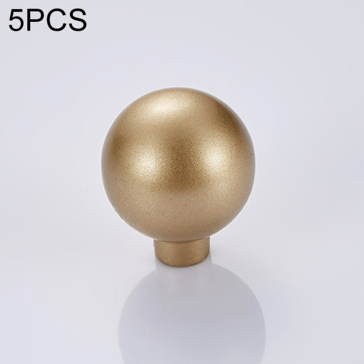 5 PCS 8010 Modern Simple Cabinet Door Handle Drawer Wardrobe Zinc Alloy Handle (Gold)