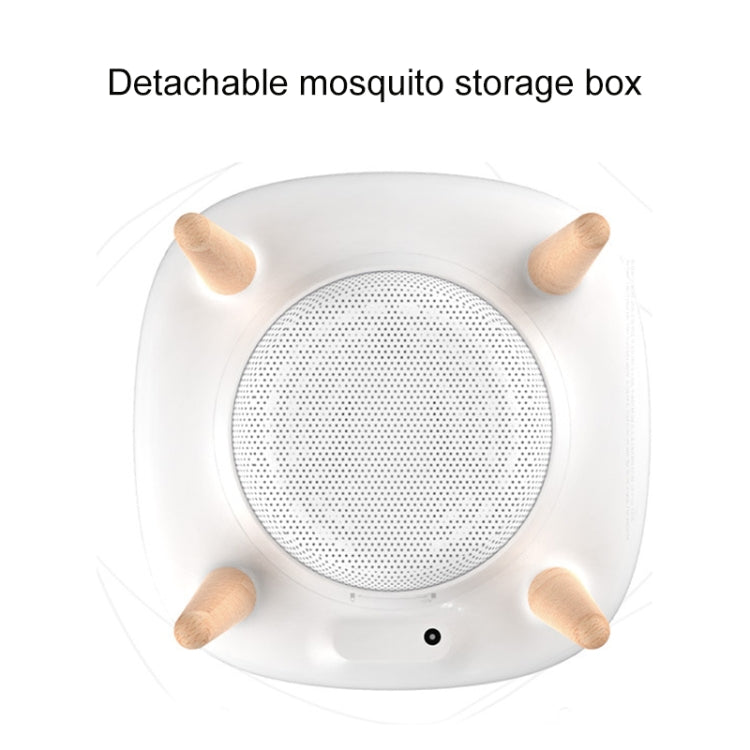 4W Ultraviolet Mosquito Trap Lamp USB Electric Pest Repeller Intelligent Light Control(White)