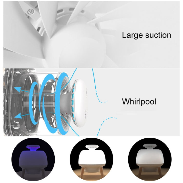 4W Ultraviolet Mosquito Trap Lamp USB Electric Pest Repeller Intelligent Light Control(White)
