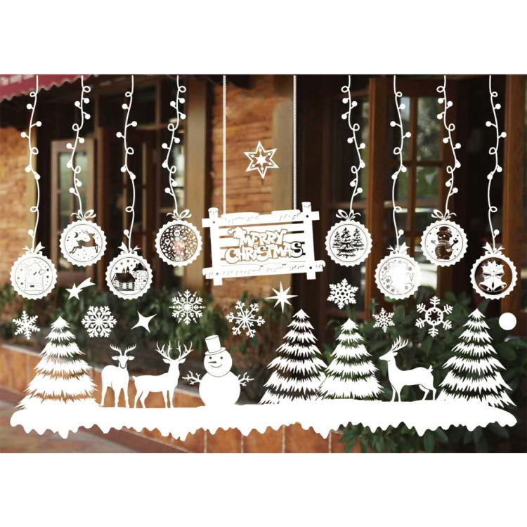 3 PCS Christmas Decoration Snow Flakes Window Stickers Wall Stickers Removable, Random Style Delivery, Size: 55*38cm