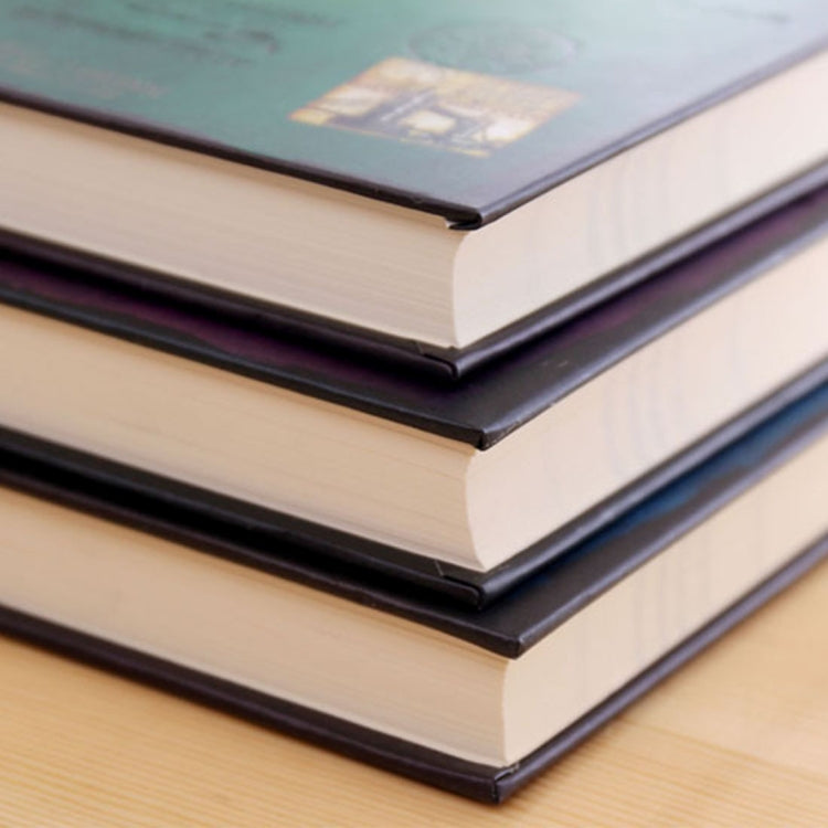 2 PCS Retro Hardback Perfect Binding Notebook Diary Book, Random Color Delivery