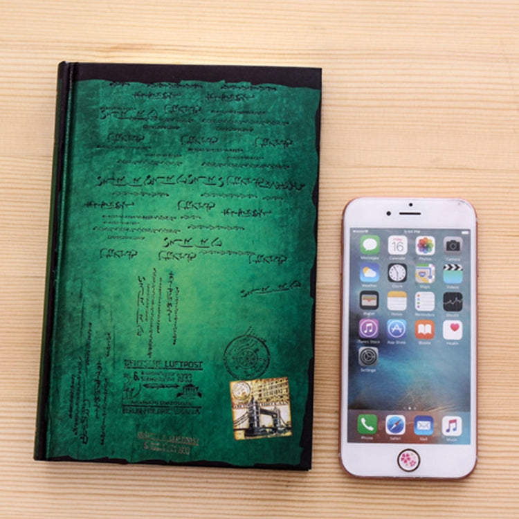 2 PCS Retro Hardback Perfect Binding Notebook Diary Book, Random Color Delivery