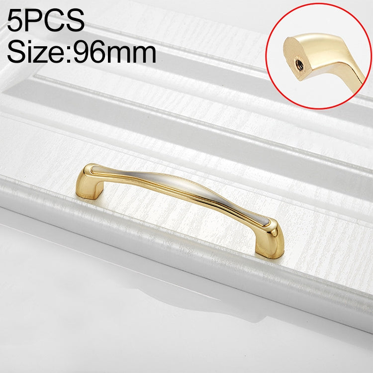 5 PCS 4092-96 Double Gold Zinc Alloy Cabinet Drawer Door Handle