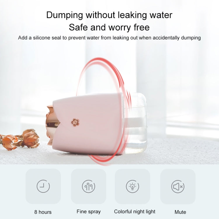 WT-H19 Rose Atomizing Humidifier with Colorful Night Lights, Water Tank Capacity: 230mL