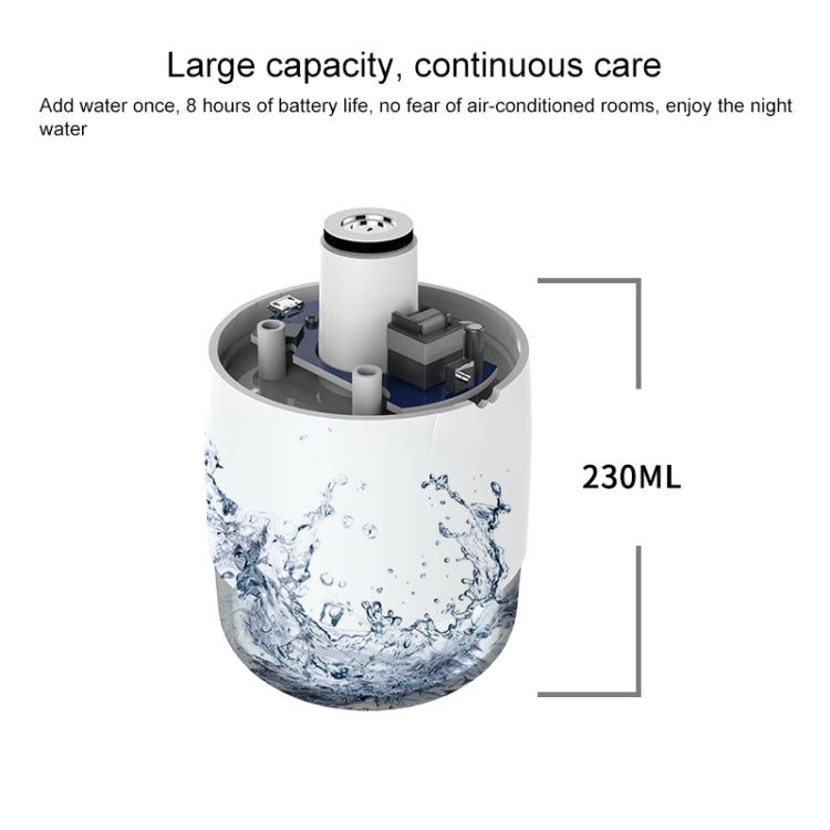 WT-H19 Rose Atomizing Humidifier with Colorful Night Lights, Water Tank Capacity: 230mL