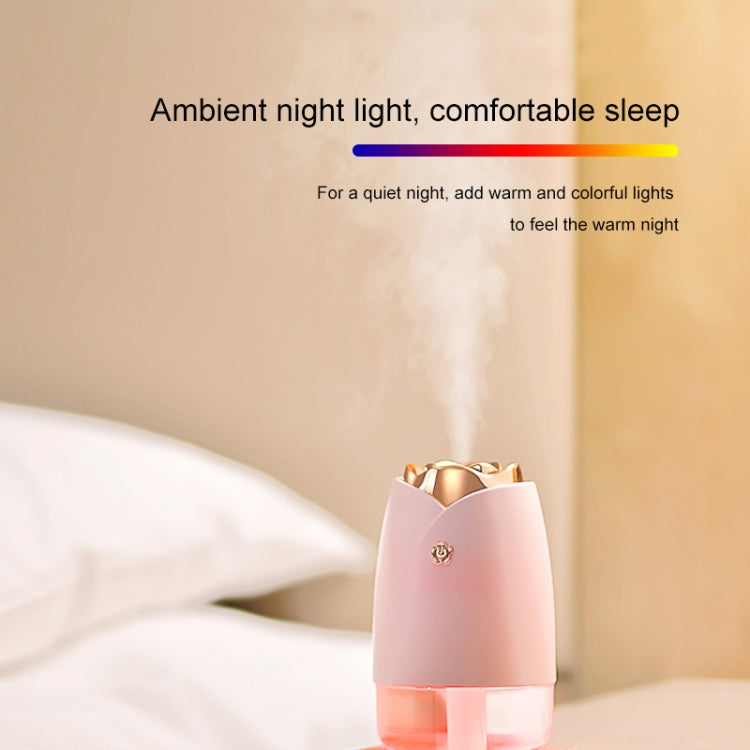 WT-H19 Rose Atomizing Humidifier with Colorful Night Lights, Water Tank Capacity: 230mL