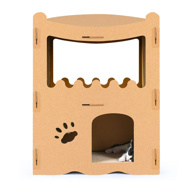 CP-252 Cat Western-style House Corrugated Paper Cat Scratch Board Cat Litter Grinding Claw Toy