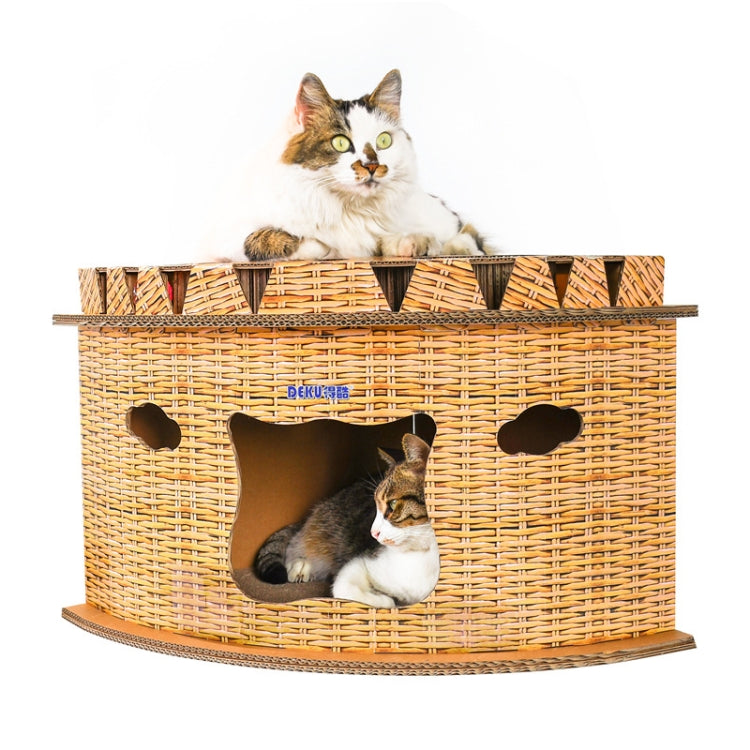 CP-202 Corner Sector Cat house Cat Litter Corrugated Paper Cat Scratch Board Grinding Claw Toy