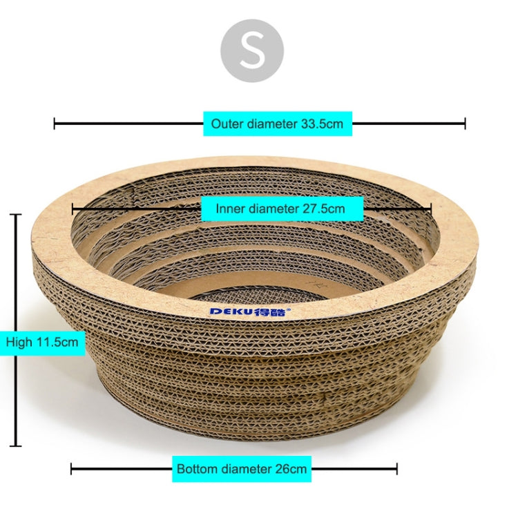 CP-090 Bowl-shaped Corrugated Paper Cat Scratch Board Cat Litter Grinding Claw Toy, Outer Diameter: 33.5cm