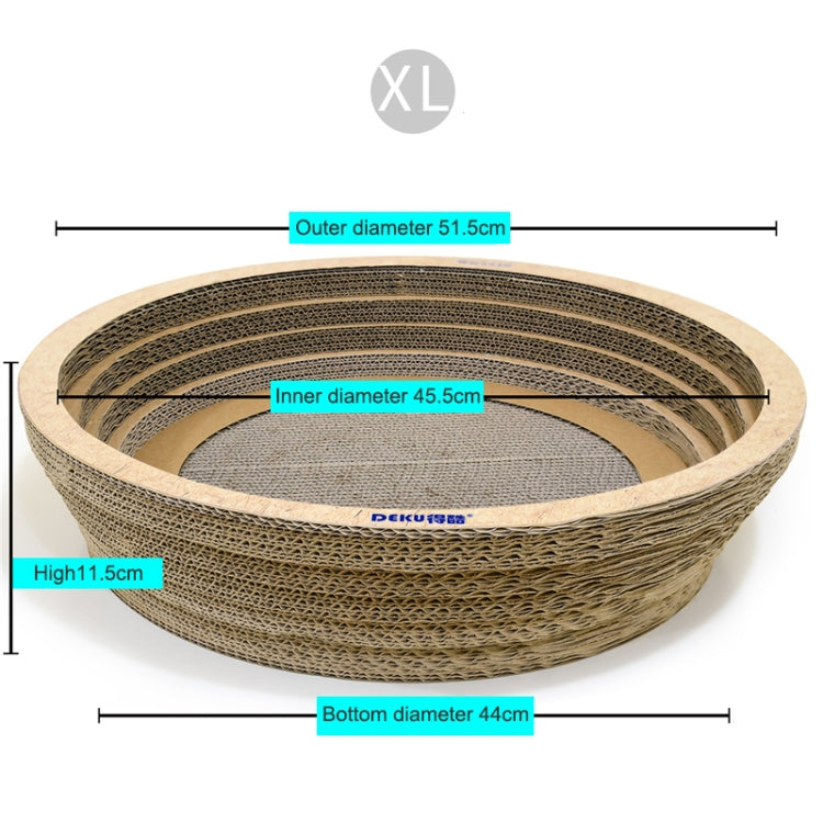 CP-090 Bowl-shaped Corrugated Paper Cat Scratch Board Cat Litter Grinding Claw Toy, Outer Diameter: 51.5cm