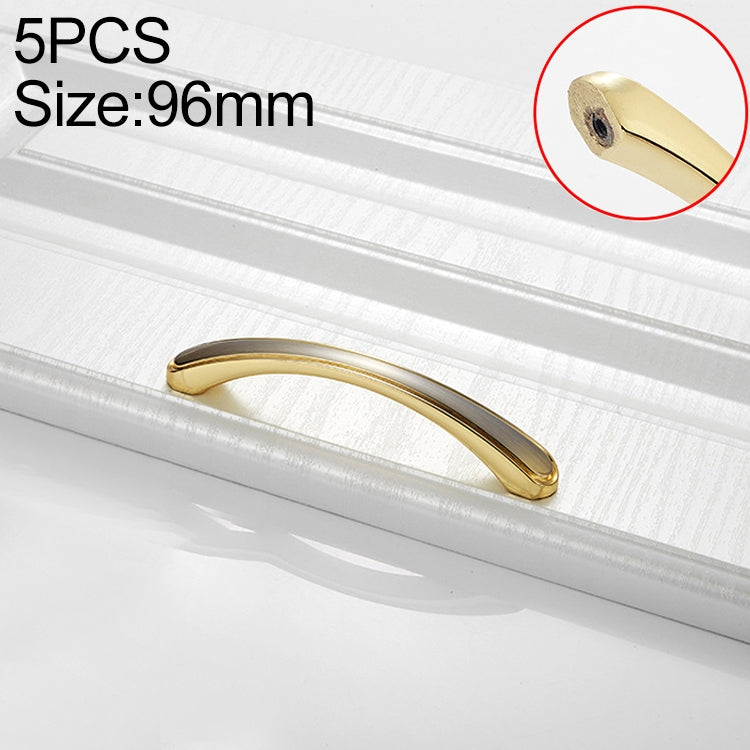 5 PCS 4093-96 Double Gold Zinc Alloy Cabinet Drawer Door Handle