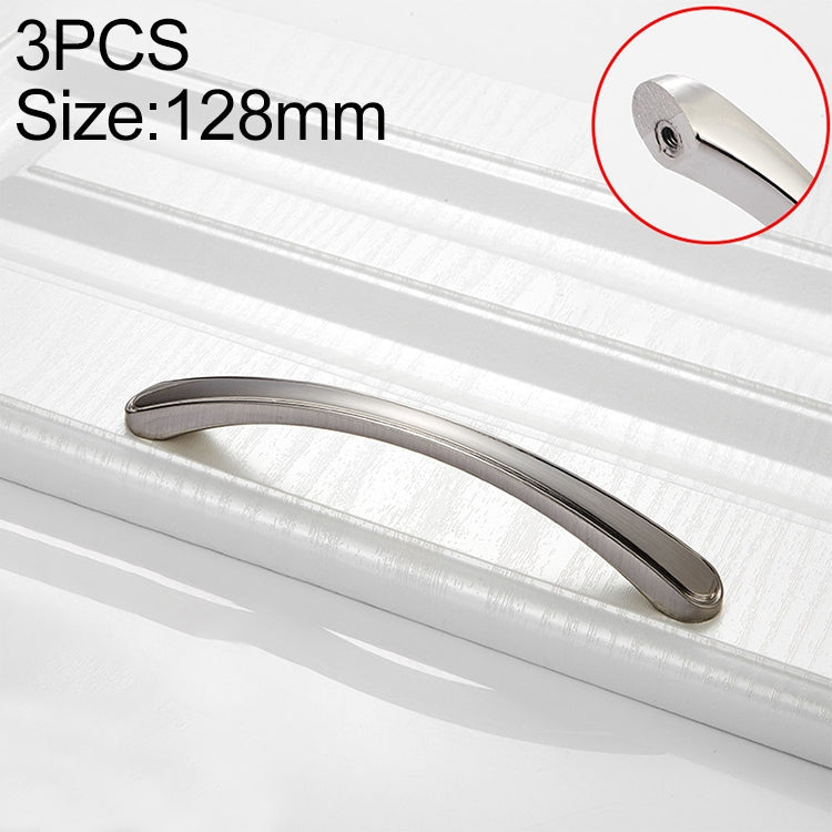 3 PCS 4093-128 Double White Zinc Alloy Cabinet Drawer Door Handle