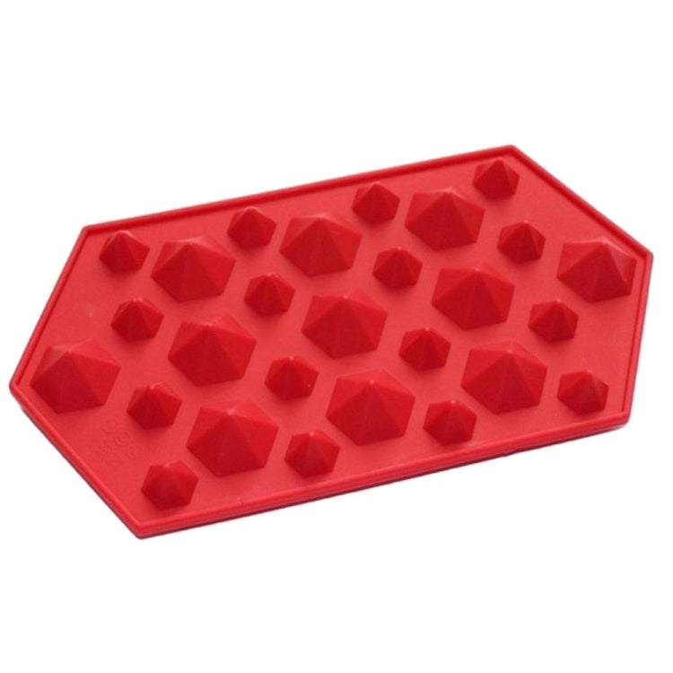 3D Diamonds Gem Cool Ice Cube Chocolate Soap Tray Mold Silicone Ice Cube Mold Maker Moulds, Random Color Delivery