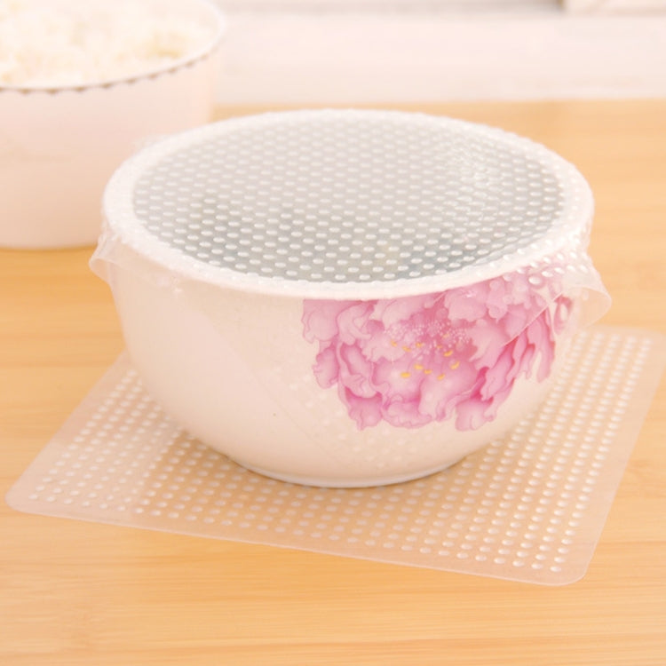 2 PCS Reusable Multifunctional Silicone Food Fresh Keeping Wrap Kitchen Tool, Size: 19*19cm
