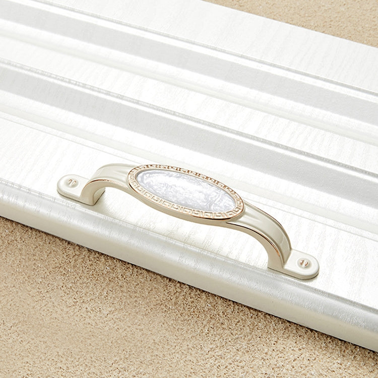 5 PCS 5008-96 Ivory White Pearlescent Jade Cabinet Drawer Zinc Alloy Ivory White Jade Handle