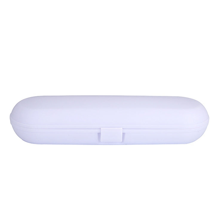 2 PCS Portable Universal Electric Toothbrush Toothpaste Travel Carry Storage Box for Philips / Braun / Panasonic (White)