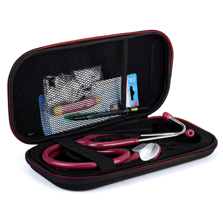 Multi-function Portable Household Stethoscope EVA Shockproof Bag Storage Bag Box Handbag (Black)