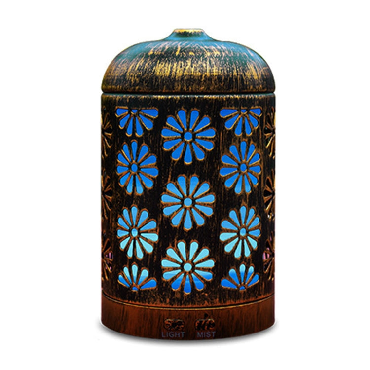 Hollow-out Carved Iron Aromatherapy Machine Ultrasonic Humidifier Automatic Alcohol Sprayer with Night Light, Capacity: 200mL,