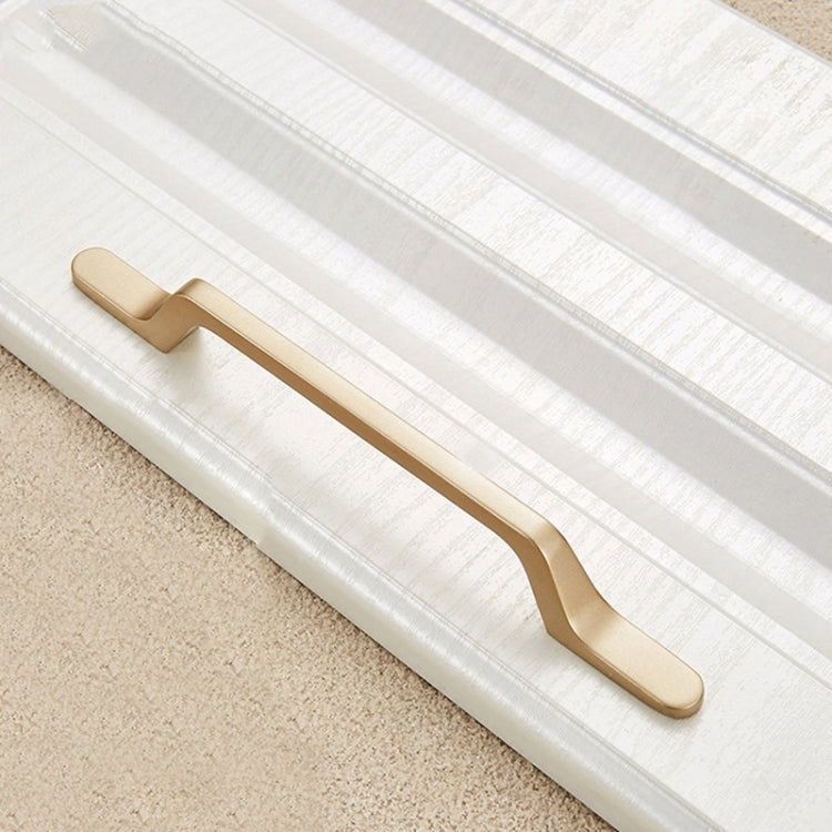 3 PCS 9008-128 Modern Simple Cabinet Door Handle Drawer Wardrobe Zinc Alloy Handle(Gold)