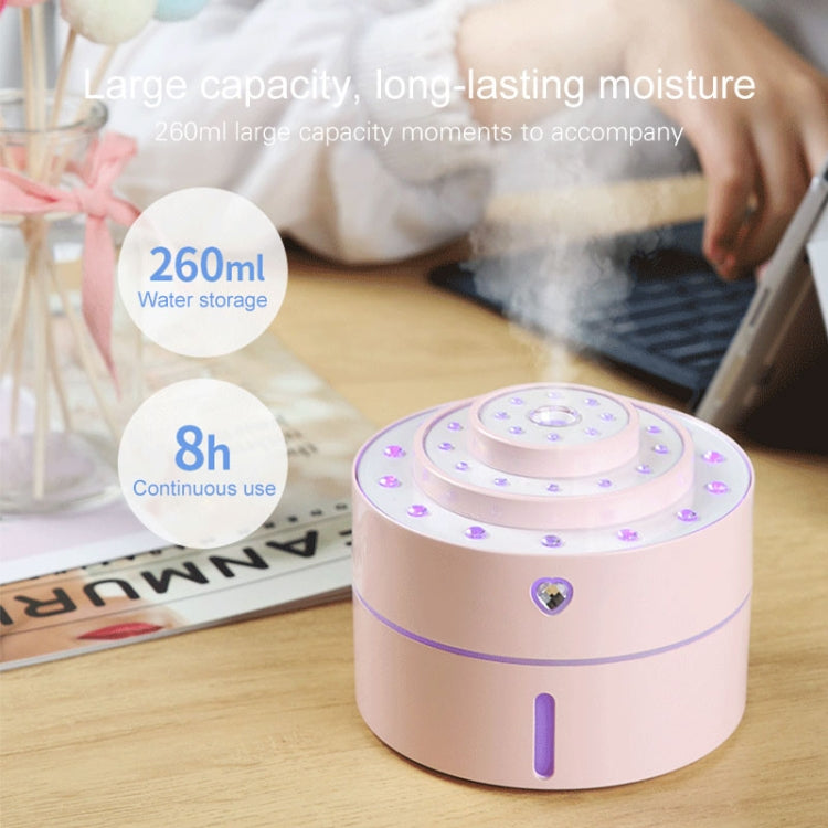 Diamonds Humidifier Desktop Car Night Light USB Sprayer Automatic Alcohol Sprayer, Capacity: 260mL, Normal Version