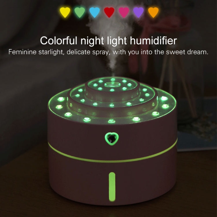 Diamonds Humidifier Desktop Car Night Light USB Sprayer Automatic Alcohol Sprayer, Capacity: 260mL, Battery Version