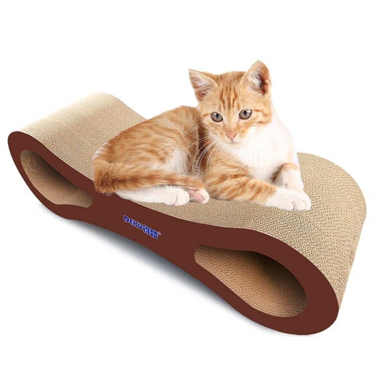 8-shaped Corrugated Paper Cat Scratch Board Cat Litter Claw Toy Cat Pet Supplies, Size:86x26.5cm