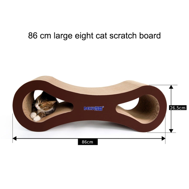 8-shaped Corrugated Paper Cat Scratch Board Cat Litter Claw Toy Cat Pet Supplies, Size:86x26.5cm